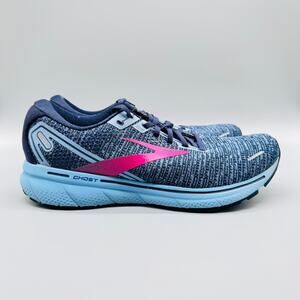 Brooks Shoes Womens 11.5 Blue Fuchsia Ghost 14 Cushioned Road Running Shoes